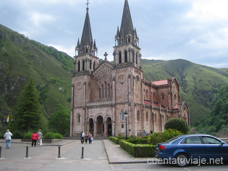 La Basílica de Covadonga, Asturias.